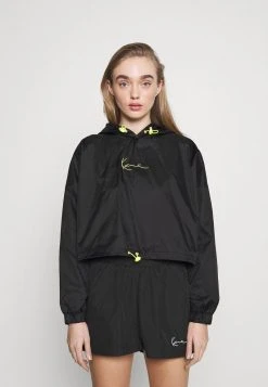 Karl Kani SMALL SIGNATURE CROPPED HOODIE - Kapuzenpullover - Black, Damen