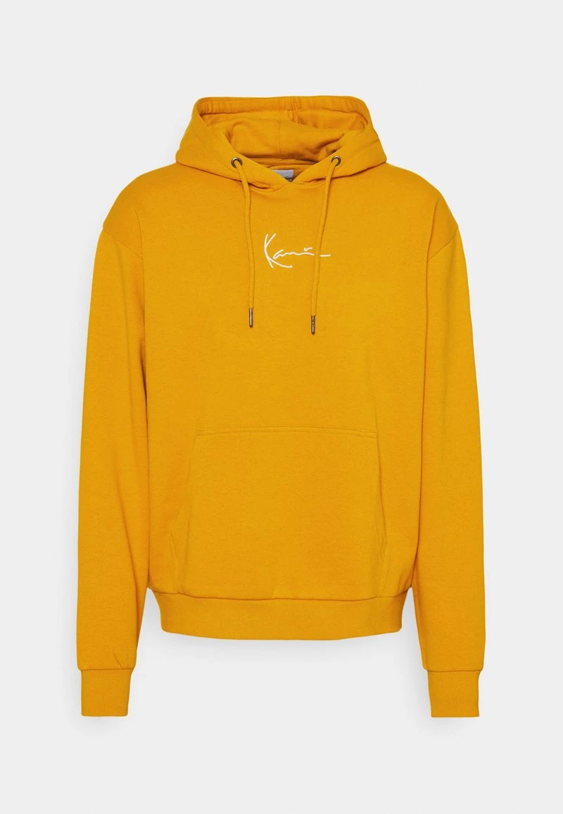 Karl Kani SMALL SIGNATURE ESSENTIAL HOODIE UNISEX - Sweatshirt - Dark Yellow 3 Karl Kani SMALL SIGNATURE ESSENTIAL HOODIE UNISEX - Sweatshirt - Dark Yellow