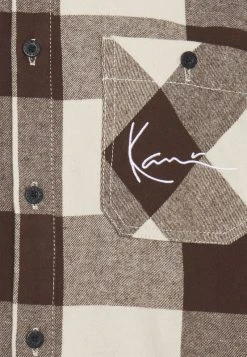 Karl Kani CHEST SIGNATURE UNISEX - Hemd - Cream/brown 7 Karl Kani CHEST SIGNATURE UNISEX - Hemd - Cream/brown -Outlet KARL KANI Store 062a2b70a6474290952bae19f347cd0a