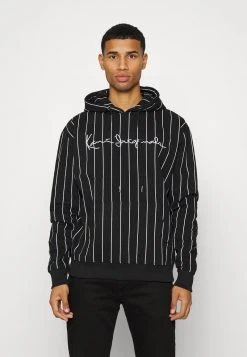 Karl Kani ORIGINALS PINSTRIPE HOOD UNISEX - Kapuzenpullover - Black