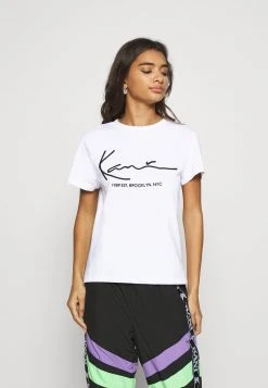 Karl Kani SIGNATURE TEE - T-Shirt Print - White, Damen