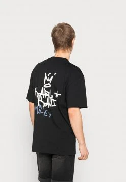 KARL KANI X SMILEY® SMALL SIGNATURE PRINT TEE - T-Shirt Print - Black, Unisex