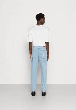 Karl Kani RETRO TAPERED WORKWEAR - Jeans Tapered Fit - Light Blue, Herren -Outlet KARL KANI Store 09a8049ff2184347804ce38051d880ce