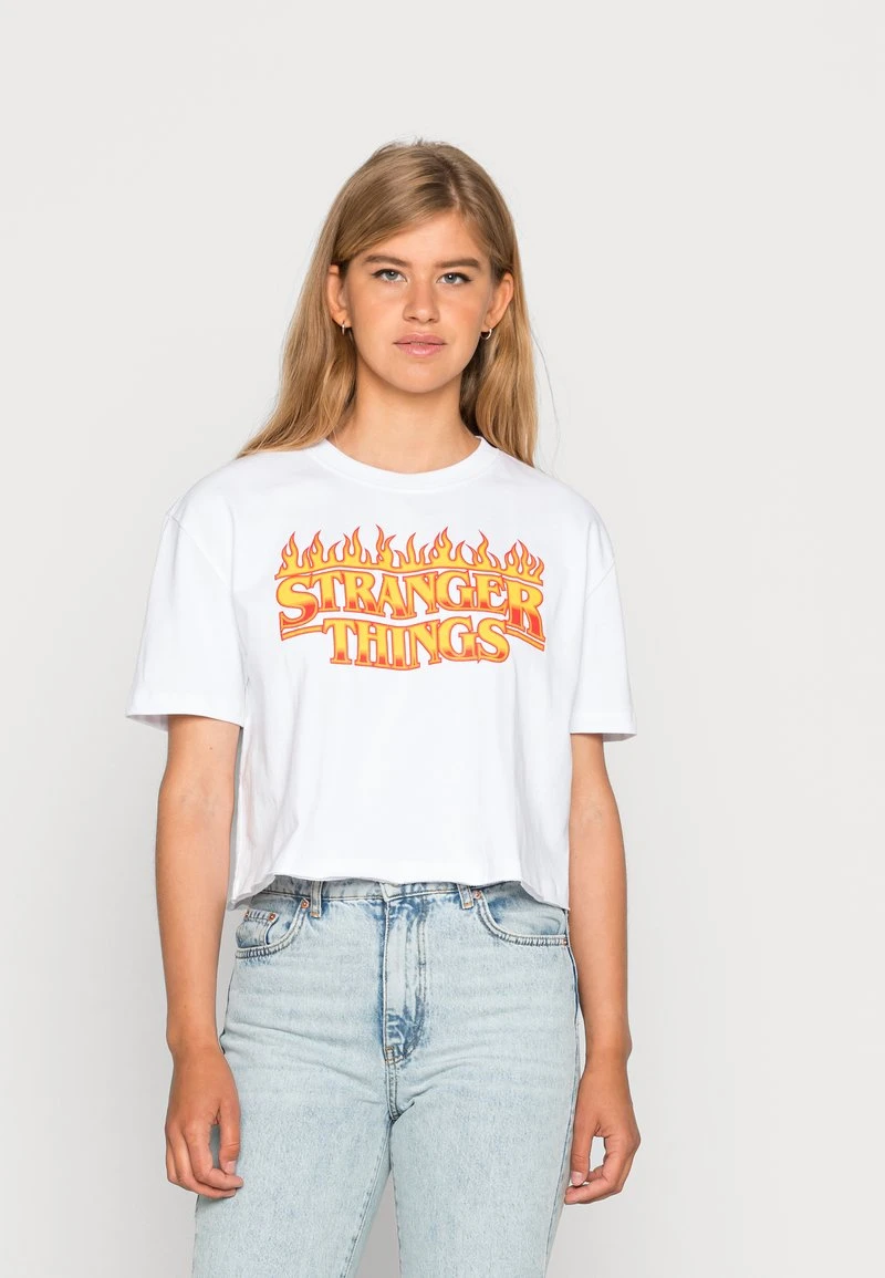 SIGNATURE CROP PRINT TEE WHITE - T-Shirt print - white Karl Kani SIGNATURE CROP PRINT TEE WHITE - T-Shirt Print - White, Damen -Outlet KARL KANI Store 0b8eb57b16e343f1b6dc67dc200a4178