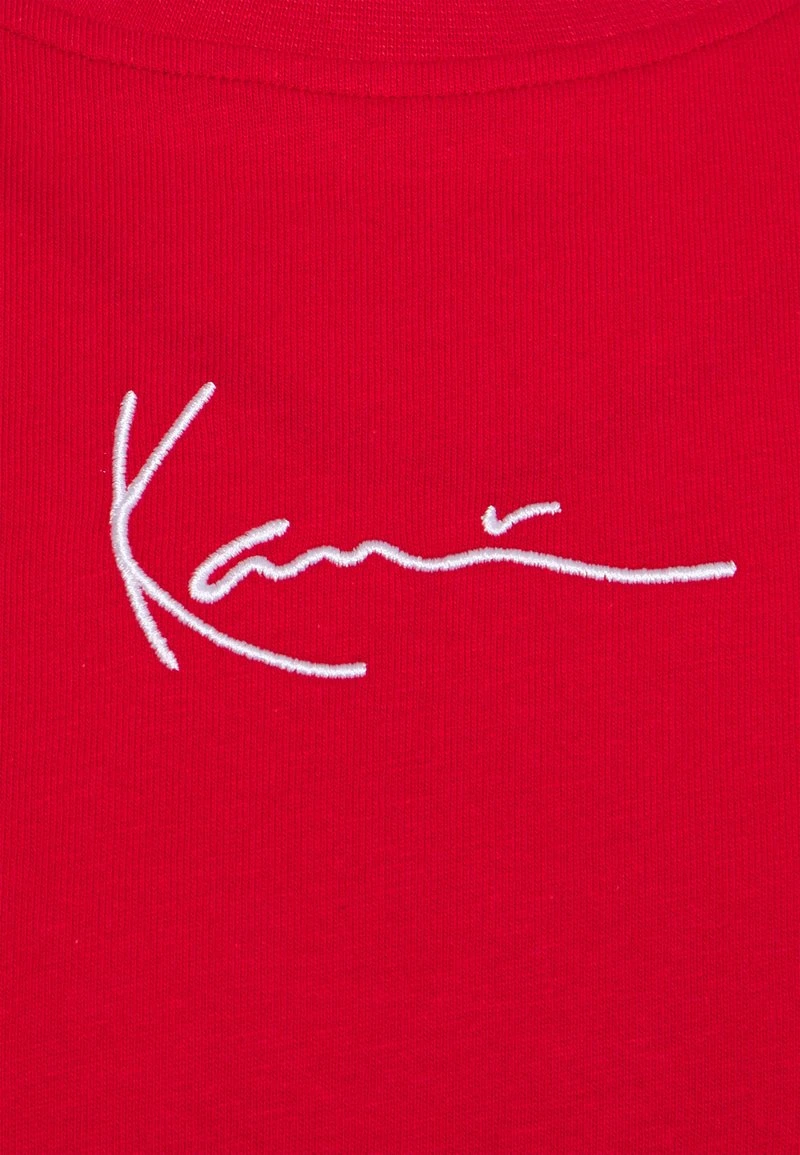 SMALL SIGNATURE TEE UNISEX - T-Shirt basic - red Karl Kani SMALL SIGNATURE TEE UNISEX - T-Shirt Basic - Red -Outlet KARL KANI Store 0bdabe65d7e047108894b9818b0f253c