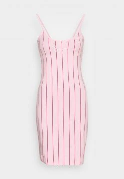 Karl Kani SMALL SIGNATURE PINSTRIPE DRESS - Jerseykleid - Rose, Damen -Outlet KARL KANI Store 0c543755694e4441a564ff85334eb9a3