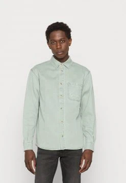 Karl Kani CHEST SIGNATURE WASHED UNISEX - Hemd - Dark Mint