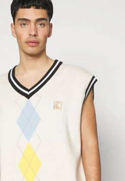 Karl Kani VEST UNISEX - Strickpullover - Cream -Outlet KARL KANI Store 105f1d9e88464ca3a84dcf016bd10ca1