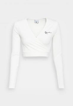 Karl Kani Strickjacke - White, Damen -Outlet KARL KANI Store 12b67a2d03174a27ad2afb66f9f86ff2