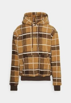 Karl Kani SIGNATURE TEDDY CHECK HOODIE UNISEX - Kapuzenpullover - Brown -Outlet KARL KANI Store 1391e931cb404b21ad0b9e0530226aad
