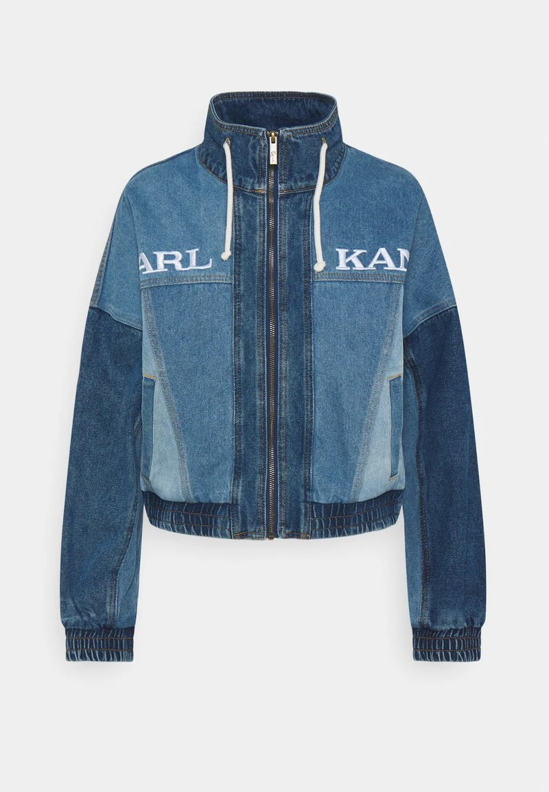 RETRO BLOCK JACKET - Jeansjacke - blue Karl Kani RETRO BLOCK JACKET - Jeansjacke - Blue, Damen -Outlet KARL KANI Store 14b5ee5c4eb34c6ba46eed4218314912