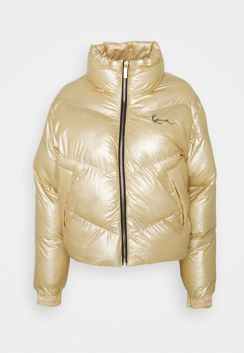 CHEST SIGNATURE PUFFER JACKET - Winterjacke - gold Karl Kani CHEST SIGNATURE PUFFER JACKET - Winterjacke - Gold, Damen -Outlet KARL KANI Store 16246071a9fa4a968220e8840879a044