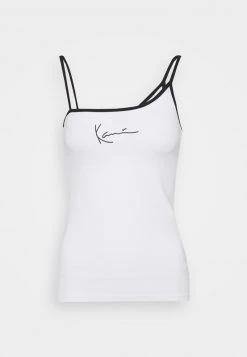 Karl Kani SMALL SIGNATURE ASYMMETRIC - Top - White, Damen -Outlet KARL KANI Store 17adea39b4fc4961b526c7b8be92bf1e