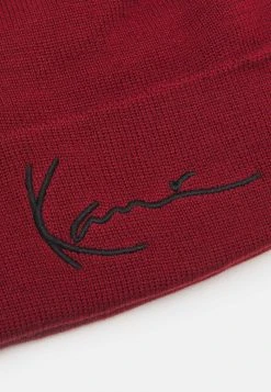 Karl Kani SIGNATURE BEANIE UNISEX - Mütze - Dark Red -Outlet KARL KANI Store 182229f8d7ea44f299ed1d3b42236ddb