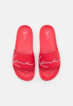 Karl Kani SIGNATURE POOL SLIDES - Pantolette Flach - Red, Herren -Outlet KARL KANI Store 197bd053b3144b59a87511fb3a50e454