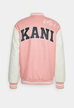 KARL KANI X SMILEY® BLOCK SCRIBBLE COLLEGE JACKET UNISEX - Kunstlederjacke - Rose 6 KARL KANI X SMILEY® BLOCK SCRIBBLE COLLEGE JACKET UNISEX - Kunstlederjacke - Rose -Outlet KARL KANI Store 1a0688a2ee344da9826c84d0d234e669