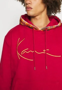 Karl Kani SIGNATURE PATCH HOODIE UNISEX - Sweatshirt - Dark Red -Outlet KARL KANI Store 1b2db599a2a6459ab067a5611debf96a