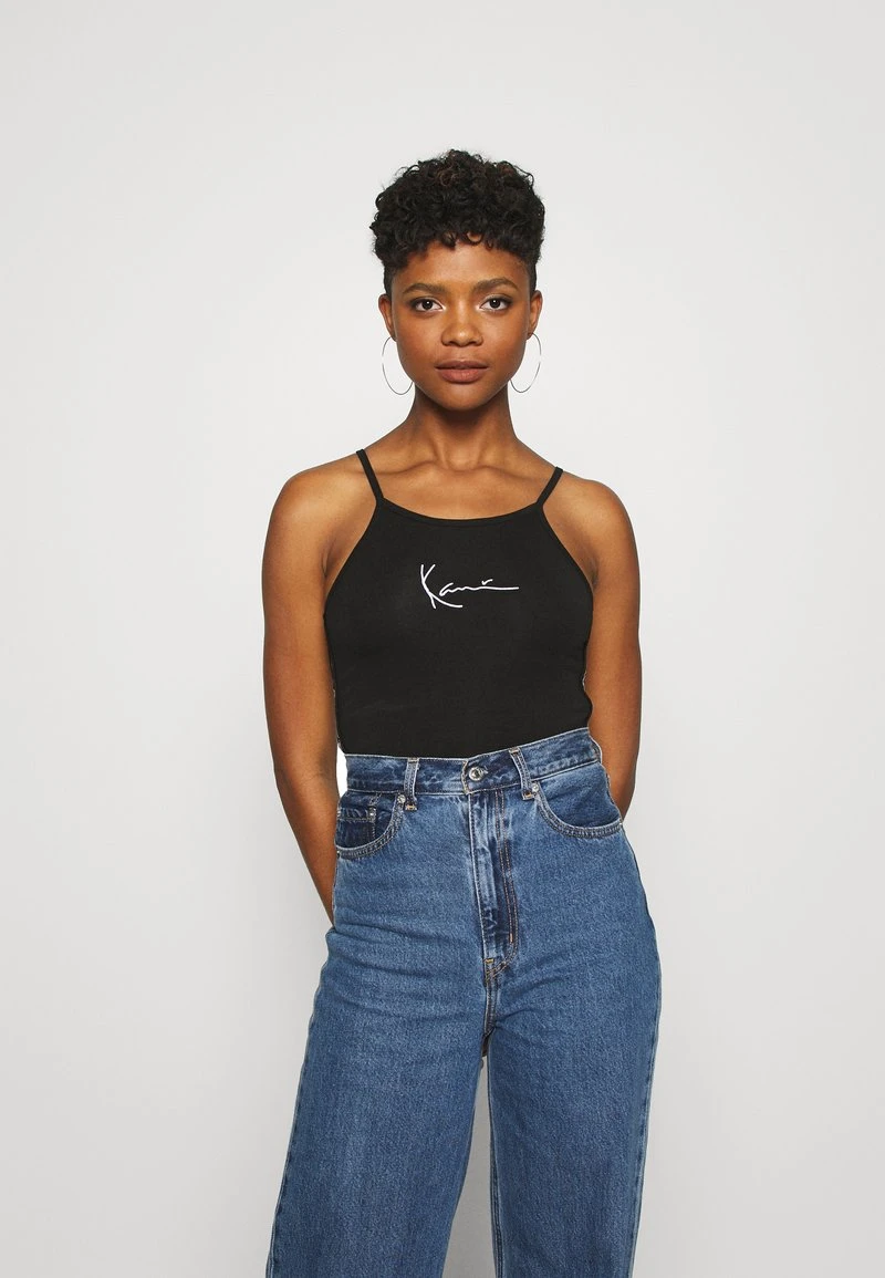 Karl Kani TAPE SMALL SIGNATURE - Top - Black, Damen 3 Karl Kani TAPE SMALL SIGNATURE - Top - Black, Damen