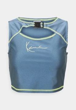 Karl Kani SMALL SIGNATURE CUTOUT CROPPED - Top - Blue, Damen 17 Karl Kani SMALL SIGNATURE CUTOUT CROPPED - Top - Blue, Damen -Outlet KARL KANI Store 1d7b709f6da641049ebe08ea74022c9c