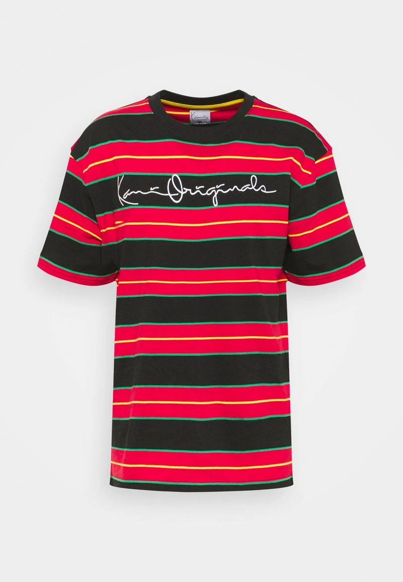 ORIGINALS STRIPE TEE UNISEX - T-Shirt print - red/black/green Karl Kani ORIGINALS STRIPE TEE UNISEX - T-Shirt Print - Red/black/green -Outlet KARL KANI Store 1e01073dbf7e4df295b39579d8763d76