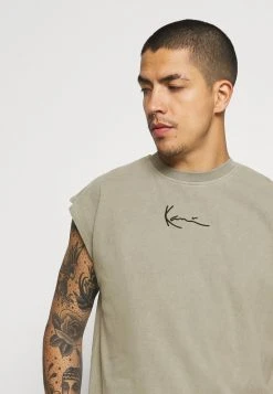 Karl Kani SMALL SIGNATURE WASHED TEE - T-Shirt Print - Dark Green, Herren -Outlet KARL KANI Store 1ed57102ee07415ab727707fba8f1ba3