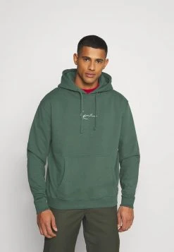 Karl Kani UNISEX SMALL SIGNATURE HOODY - Kapuzenpullover - Darkgreen