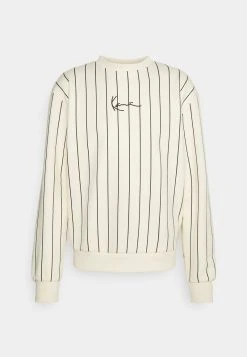 Karl Kani UNISEX SMALL SIGNATURE PINSTRIPE CREW - Sweatshirt - Cream -Outlet KARL KANI Store 1fa5e51b80ba454d80d6090ddc56c751