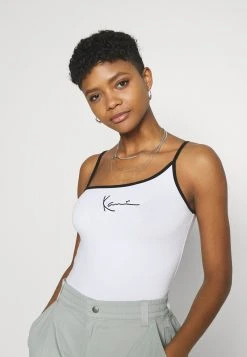 Karl Kani SMALL SIGNATURE ASYMMETRIC - Top - White, Damen -Outlet KARL KANI Store 1fa68fcc73674d3eae34ba9c0ca74164