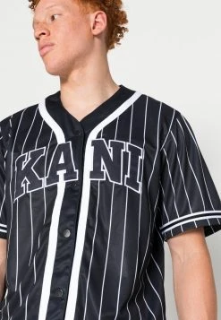 Karl Kani SERIF BASEBALL UNISEX - Strickjacke - Black 6 Karl Kani SERIF BASEBALL UNISEX - Strickjacke - Black -Outlet KARL KANI Store 21a59ae09924433f8f22312b6324c1f4