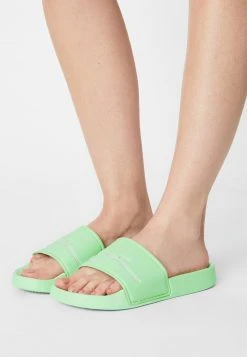 Karl Kani SIGNATURE POOL SLIDE - Pantolette Flach - Green, Damen