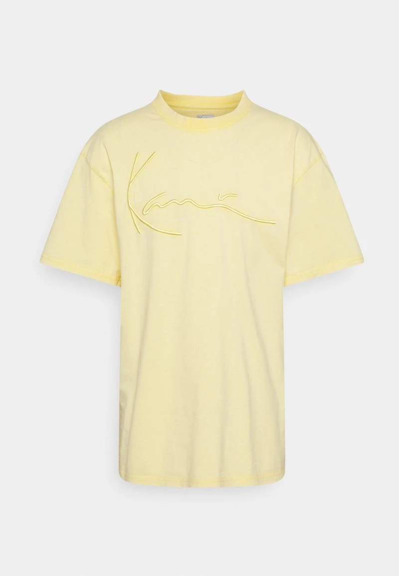 Karl Kani SIGNATURE DESTROYED TEE UNISEX - T-Shirt Print - Light Yellow 3 Karl Kani SIGNATURE DESTROYED TEE UNISEX - T-Shirt Print - Light Yellow