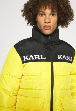 Karl Kani RETRO BLOCK PUFFER JACKET UNISEX - Winterjacke - Black/yellow 13 Karl Kani RETRO BLOCK PUFFER JACKET UNISEX - Winterjacke - Black/yellow -Outlet KARL KANI Store 245a8eb796334190a6aca5d29e8ec456