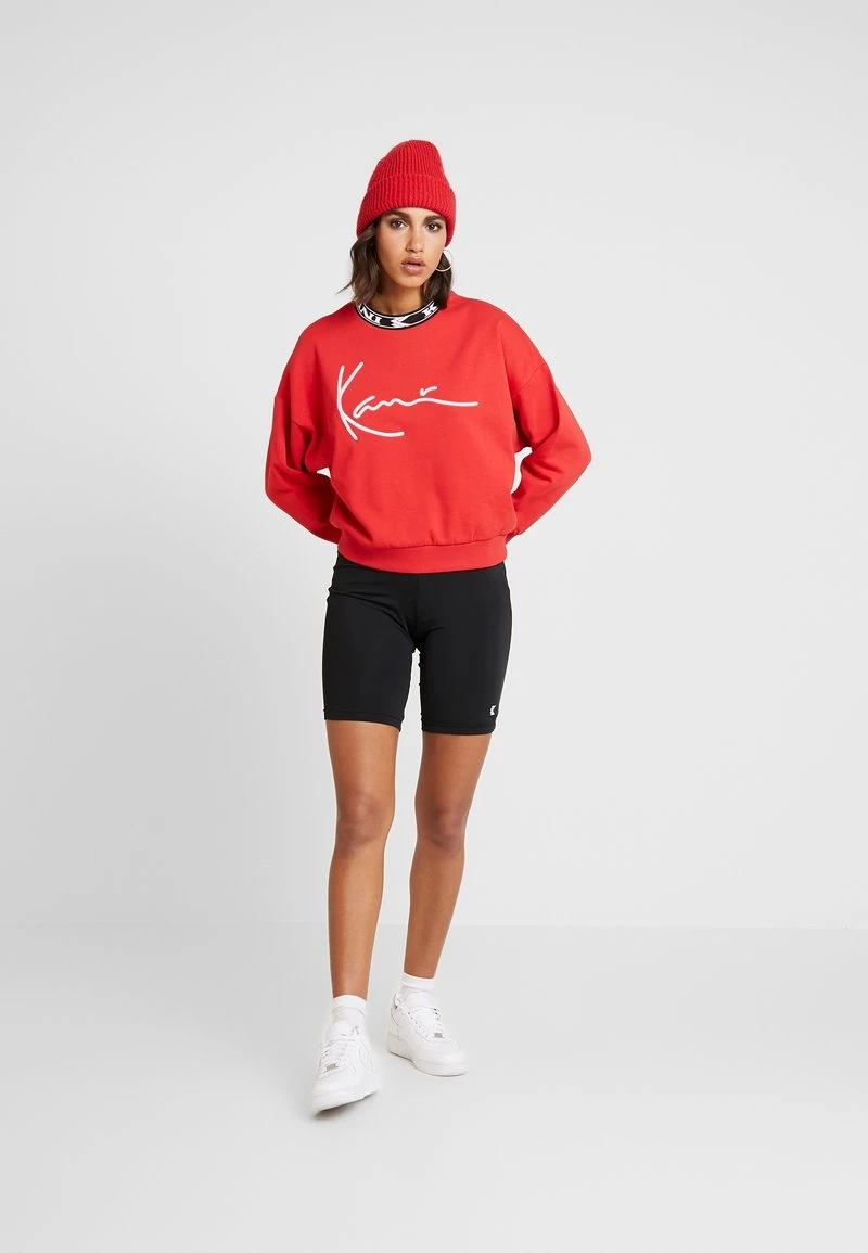 Karl Kani SIGNATURE CREW - Sweatshirt - Red/white/black, Damen 4 Karl Kani SIGNATURE CREW - Sweatshirt - Red/white/black, Damen – Bild 2