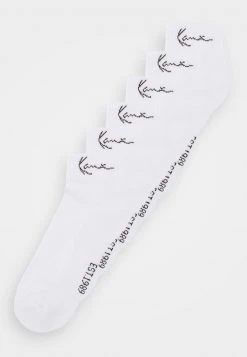 Karl Kani SIGNATURE ANKLE 6 PACK - Socken - White, Herren