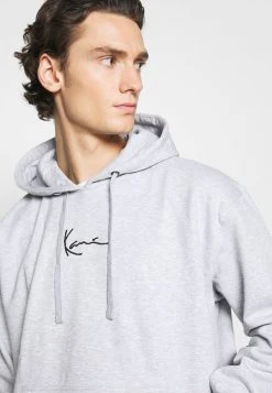Karl Kani SMALL SIGNATURE HOODIE - Kapuzenpullover - Grey, Herren -Outlet KARL KANI Store 27fb55c02cc04912ab9295795af0c049