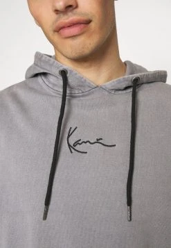 Karl Kani UNISEX SMALL SIGNATURE OS HOODIE BLEACHED - Sweatshirt - Grey -Outlet KARL KANI Store 281e0d54ac25411cab7e878b2be2be96