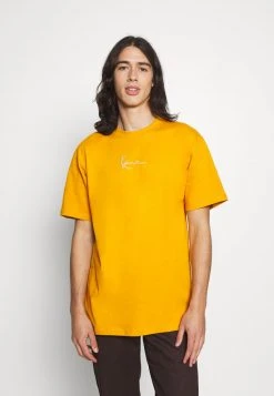 Karl Kani SMALL SIGNATURE ESSENTIAL TEE UNISEX - T-Shirt Basic - Dark Yellow