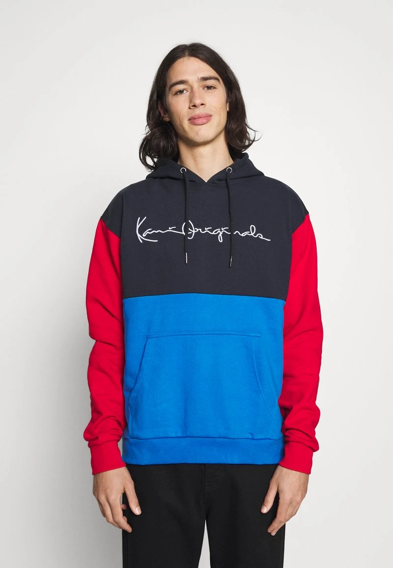 ORIGINALS BLOCK HOODIE UNISEX - Kapuzenpullover - blue Karl Kani ORIGINALS BLOCK HOODIE UNISEX - Kapuzenpullover - Blue -Outlet KARL KANI Store 29fa18028d1b45698eecb42fe266622a