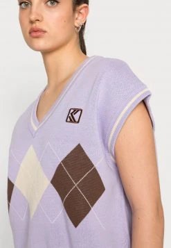 Karl Kani VEST - Strickpullover - Purple, Damen -Outlet KARL KANI Store 2a28a3d86d874fae8638e3f13368d357