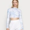 Karl Kani SIGNATURE TIE DYE CROPPED - Langarmshirt - White, Damen -Outlet KARL KANI Store 2a970170affe4e9590c49d4eaafb1362