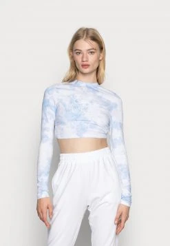 Karl Kani SIGNATURE TIE DYE CROPPED - Langarmshirt - White, Damen