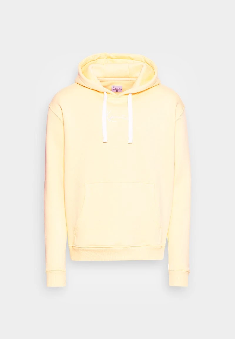 Karl Kani SMALL SIGNATURE ESSENTIAL HOODIE UNISEX - Kapuzenpullover - Light Yellow 6 Karl Kani SMALL SIGNATURE ESSENTIAL HOODIE UNISEX - Kapuzenpullover - Light Yellow – Bild 4