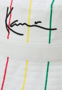 Karl Kani SIGNATURE PINSTRIPE BUCKET HAT UNISEX - Hut - White -Outlet KARL KANI Store 2ce5ee25f3f2458d87251470d612c853