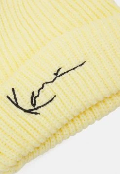 Karl Kani SIGNATURE FISHERMAN BEANIE UNISEX - Mütze - Light Yellow -Outlet KARL KANI Store 2e4677f21c4b41488da8e51910b02e01