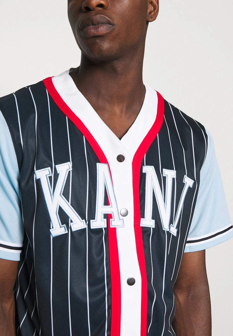 COLLEGE BLOCK PINSTRIPE BASEBALL SHIRT - Hemd - navy Karl Kani COLLEGE BLOCK PINSTRIPE BASEBALL SHIRT - Hemd - Navy, Herren -Outlet KARL KANI Store 2ee3fd17ffb744b3bebcaae07fd1d238