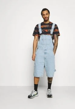 Karl Kani ORIGINALS DUNGAREE - Shorts - Light Blue, Herren