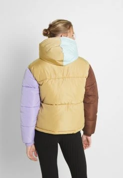 Karl Kani RETRO BLOCK HOODED PUFFER JACKET - Winterjacke - Sand, Damen -Outlet KARL KANI Store 2fe5089af156400ba1c0b48264a33e03