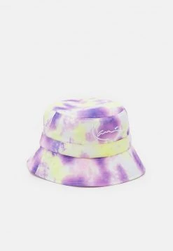 Karl Kani SIGNATURE TIE DYE BUCKET HAT - Hut - Lilac/yellow, Herren