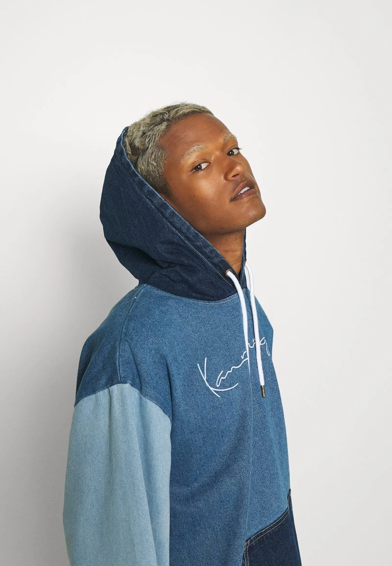 ORIGINALS BLOCK HOODIE - Kapuzenpullover - blue Karl Kani ORIGINALS BLOCK HOODIE - Kapuzenpullover - Blue, Herren -Outlet KARL KANI Store 3004b767645549c28f042923694f4907
