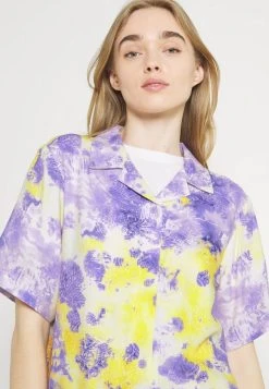 Karl Kani SMALL SIGNATURE PAISLEY RESORT - Hemdbluse - Lilac, Damen -Outlet KARL KANI Store 30901374508b45c4bde87c5afa43773f